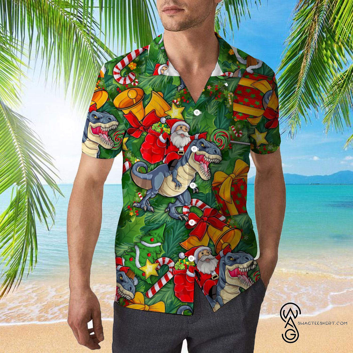 [Top Trending] Santa Skull Christmas Hawaiian Aloha Shirts